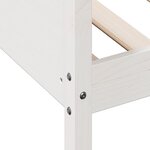vidaXL Lit de jour sans matelas blanc 90x200 cm bois de pin massif