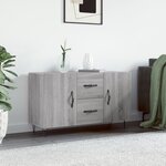 vidaXL Buffet sonoma gris 100x36x60 cm bois d'ingénierie