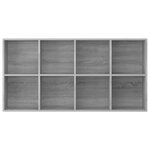 vidaXL Bibliothèque/Buffet Sonoma gris 66x30x130 cm Bois d'ingénierie