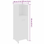 vidaXL Ensemble de meubles de salle de bain 3Pièces Blanc Bois ingénierie