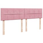 VidaXL Cadre de lit ottoman avec matelas rose 180x200 cm velours