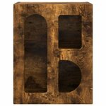 vidaXL Table de chevet 2 Pièces Chêne fumé 40 x 35 x 50 cm