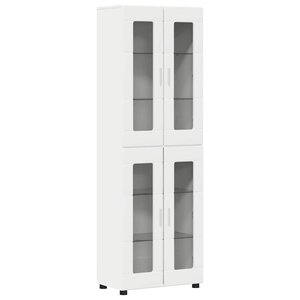 vidaXL Haut Armoire FLORIN Blanc 60 x 35 x 182 cm Bois d'ingénierie