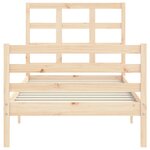 vidaXL Cadre de lit sans matelas bois massif