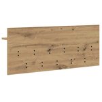 vidaXL Porte-manteau mural chêne artisanal Bois d'ingénierie