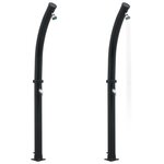 vidaXL Douche solaire Noir 214 cm 20 L