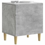 vidaXL Cabinet de chevet 2 pc Gris béton 43 x 34 5 x 50 cm
