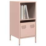 vidaXL Buffet rose 35x39x73 5 cm acier laminé à froid