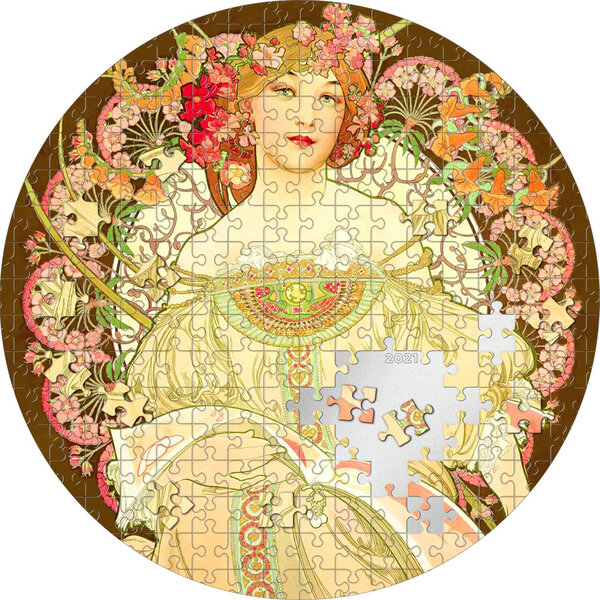 Monnaie REVERIE by Mucha Micropuzzle Treasures 3 Oz Argent 20$ Palau 2021