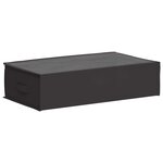 vidaXL Boîte de rangement avec fenêtre transparente 6 Pièces Anthracite