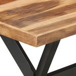 vidaXL Table de salle à manger 140x70x75 cm Bois avec finition miel