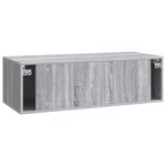 vidaXL Meuble TV mural Sonoma gris 98 x 41 x 30 cm Bois d'ingénierie