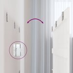 vidaXL Tête de lit murale Blanc 185x3x60 cm Bois massif de pin