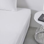 Drap housse - 140 x 200+30 cm uni - Craie