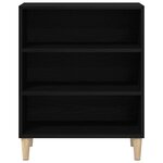 Buffet vidaXL Noir en Chêne 57x35x70 cm en Bois d'ingénierie
