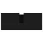 vidaXL Armoire de salle de bain noir 80x33x60 cm bois d'ingénierie