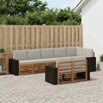 vidaXL Ensemble de canapés d'extérieur 8 pc Polyester