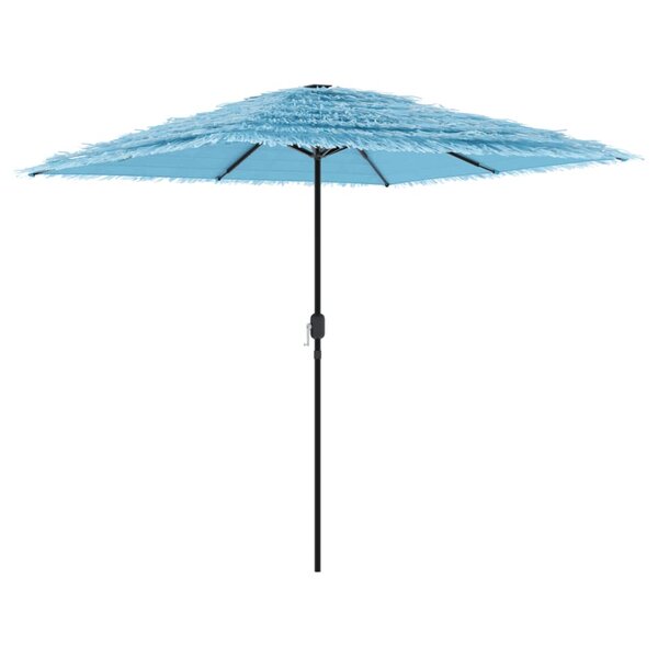 vidaXL Parasol de jardin avec mât en acier bleu 248x248x248 cm