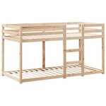 vidaXL Lit superposé sans matelas 90x200 cm bois de pin massif