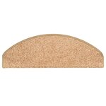 vidaXL Tapis de marches d'escalier 15 Pièces Doré 65x21x4 cm