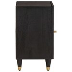vidaXL Cabinet de salle de bain avec stockage Noir 38 x 33 x 58 cm
