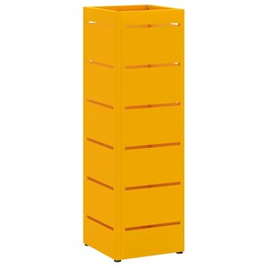 vidaXL Porte-parapluie Moutarde 15 5 x 15 5 x 49 cm Métal