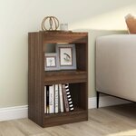 vidaXL Bibliothèque/Séparateur de pièce Chêne Marron 40x30x72 cm