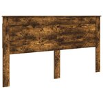 vidaXL Cadre de lit Chêne fumé 180 x 200 cm Pin massif