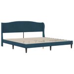 vidaXL Cadre de lit avec tête de lit Bleu 180 x 200 cm Velours