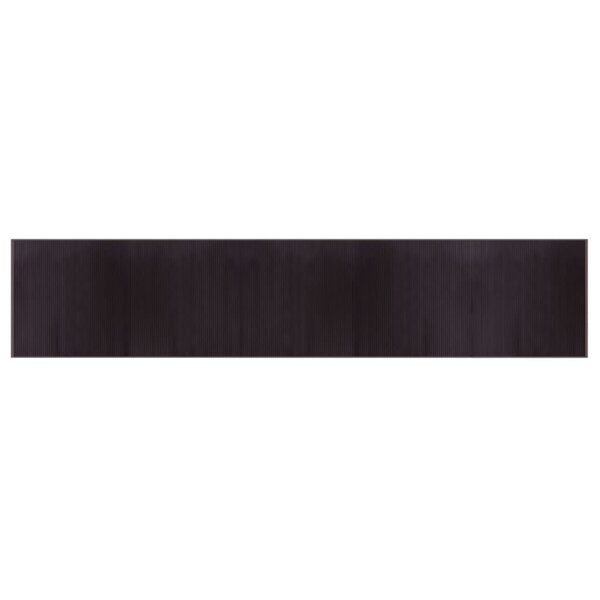 vidaXL Tapis rectangulaire marron foncé 100x500 cm bambou