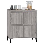 vidaXL Buffet Sonoma gris 60x35x70 cm Bois d'ingénierie