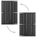 vidaXL Portillon WPC 100x150 cm Gris