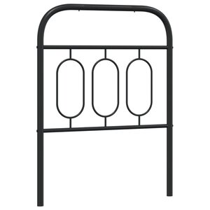 vidaXL Tête de lit métal noir 75 cm