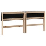 vidaXL Tête de lit capitonnée Taupe 180 cm Pin massif