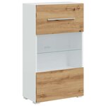 vidaXL Meubles TV et lumière LED 5 Pièces chêne artisanal bois ingénierie