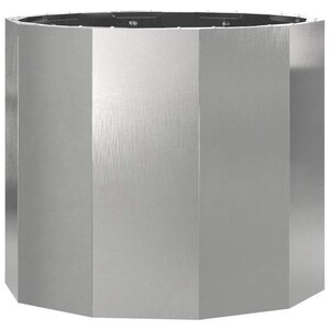 vidaXL Jardinière Argent 60 x 60 x 50 cm Acier inoxydable