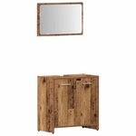 vidaXL Ensemble de meubles salle de bain 4 Pièces bois d'ingénierie
