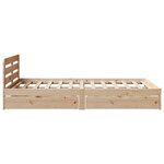 vidaXL Cadre de lit sans matelas 120x200 cm bois de pin massif
