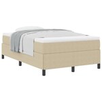 vidaXL Cadre de lit Vert clair Gris 120x190 cm Tissu en velours côtelé