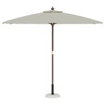 vidaXL Pied de parasol Blanc et Noir 45 x 45 x 40 cm Béton et Métal