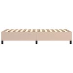 vidaXL Cadre de lit Cappuccino 90x200 cm Similicuir