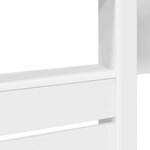 vidaXL Lit Superposé pour Enfants Blanc 80 x 200 cm Bois d'ingénierie