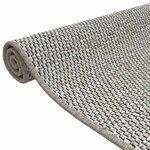vidaXL Tapis de couloir aspect sisal platina 50x150 cm