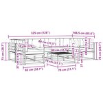 vidaXL Ensemble de canapés d'extérieur 5 pc Blanc et Beige
