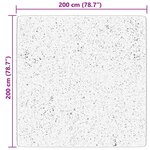 vidaXL Tapis HUARTE à poils courts doux et lavable noir 200x200 cm