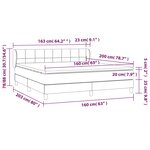 vidaXL Sommier à lattes de lit avec matelas Bleu 160x200 cm Tissu