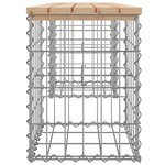vidaXL Banc de jardin design de gabion 103x31x42 cm bois massif de pin
