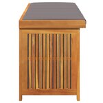 vidaXL Boîte à coussins d'extérieur 150x50x60 5cm bois massif d'acacia