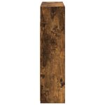 vidaXL Armoire Miroir de Salle de Bain Chêne fumé 63 5 x 16 x 62 5 cm