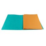 Chemise A Dos Rainé Carte Lustrée 400gm2 - 24x32cm - Vert - Exacompta